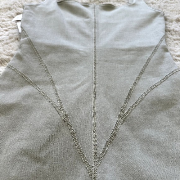 *NWT* Zara Light Green Bodying BodySuit Shorts Romper Square Neckline Women Sz S - Picture 11 of 11